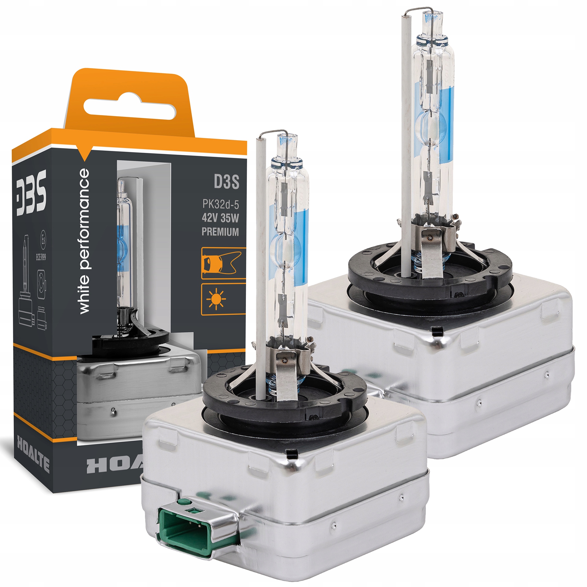 D3S 5800K Żarniki Xenon White 2 Szt Hoalte Premium +100% Volvo XC60 2008-