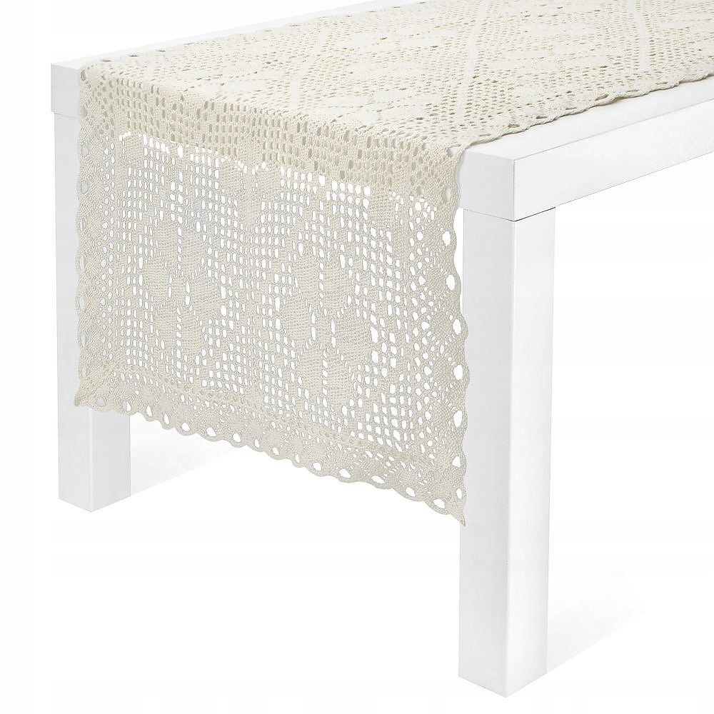 

Bieżnik Na Stół poliestrowy Beżowy 60 x 120 cm