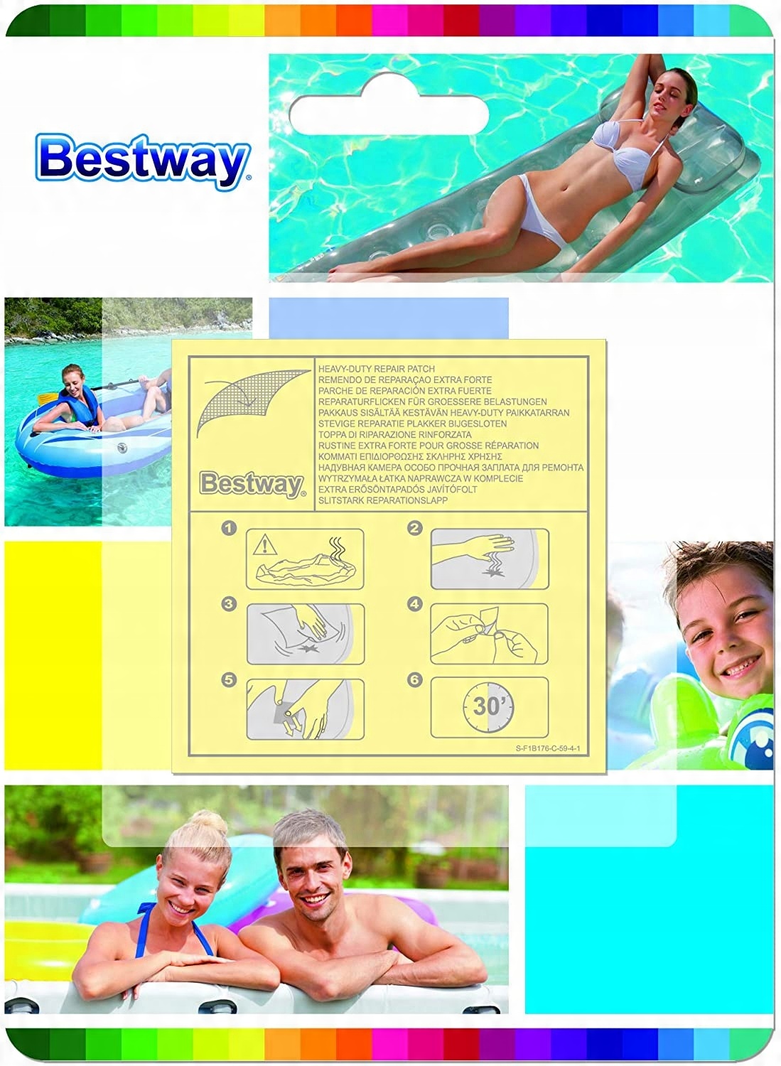 

Zestaw Naprawczy Basen Materac Łatki 10szt Bestway