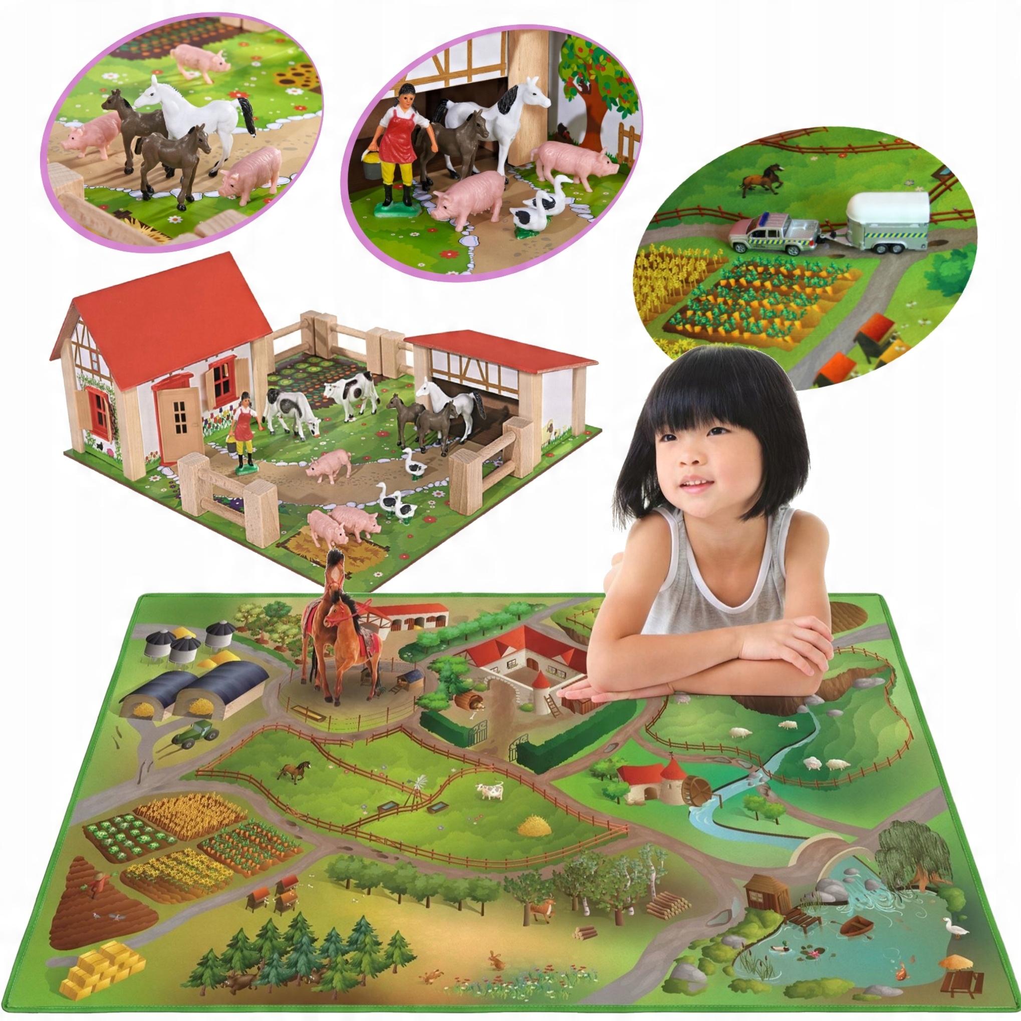 

Eichhorn Drewniana Farma 23 El+dywan Mata Farma