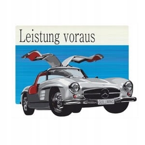 

Mercedes SL300 naklejka gullwing