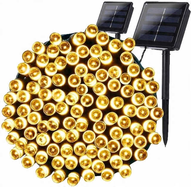 

2x Girlanda Solarna ogrodowa ozdobna 100 Led Sznur