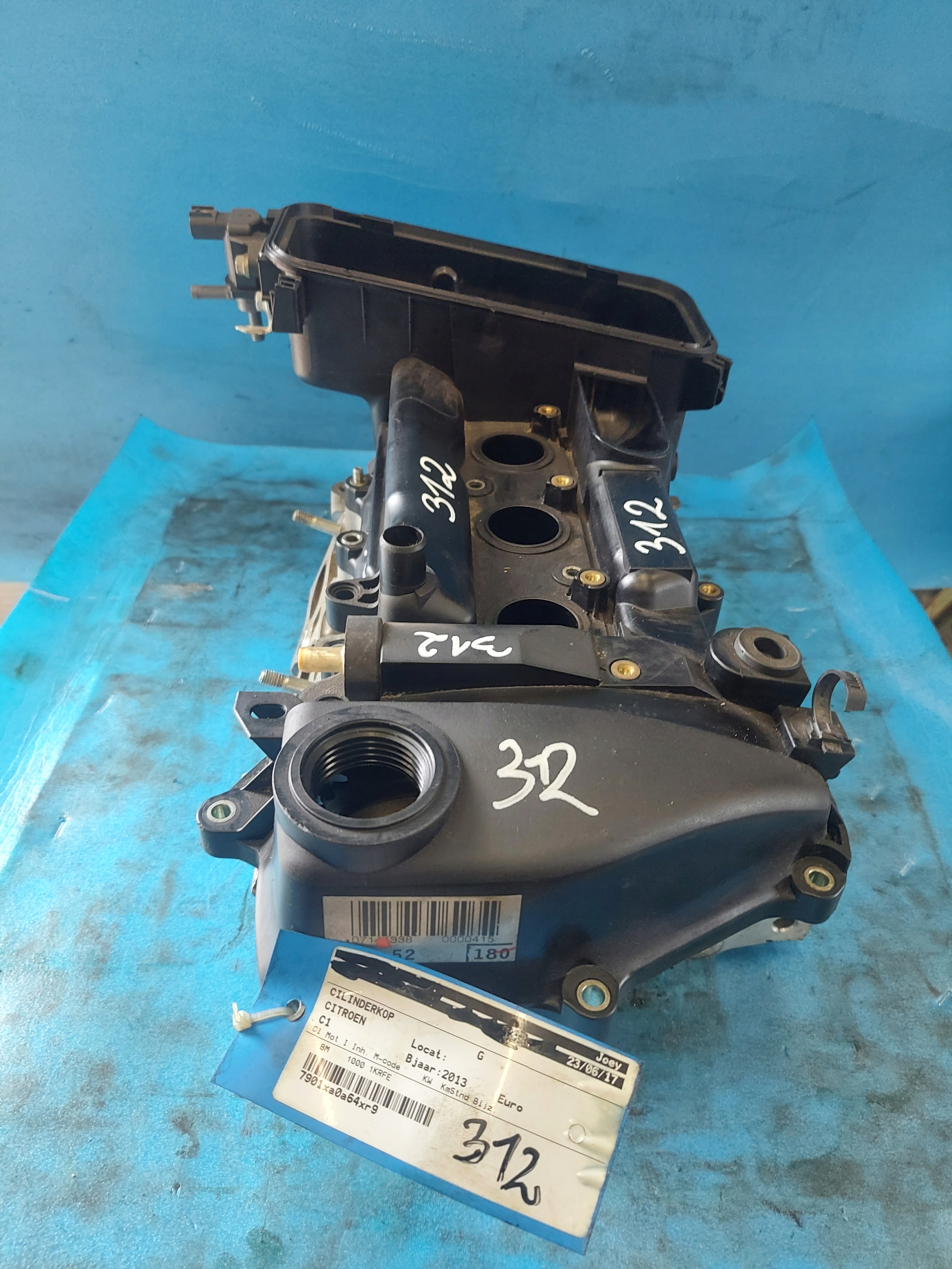 TESTATA CITROEN C1 1.0 B 1KRFE 11G13Y10521