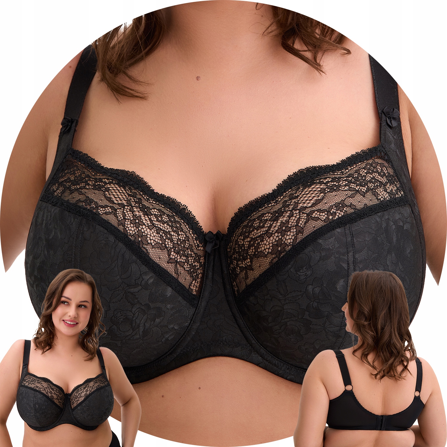 Gaia 1320 Willow Podprsenka měkká černá 95E