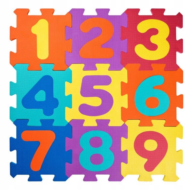 

Zabawki dla dzieci Mata piankowa Eva Puzzle Cyfry
