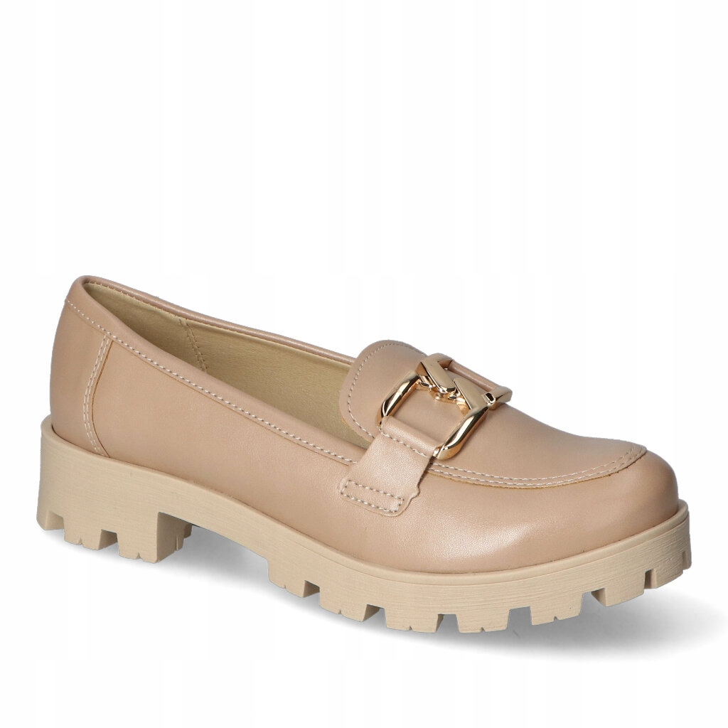 Dámské mokasíny Kamex-But Martyna Béžová Lico Kožené s ozdobou 41