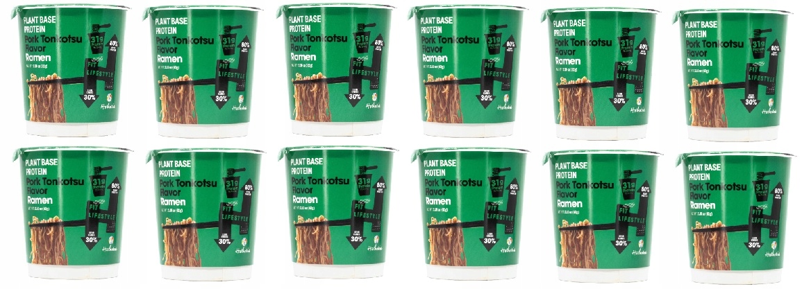 12 x 62 g Hethstia Instantní jídlo s vysokým obsahem bílkovin, ramen Tonkotsu Karton
