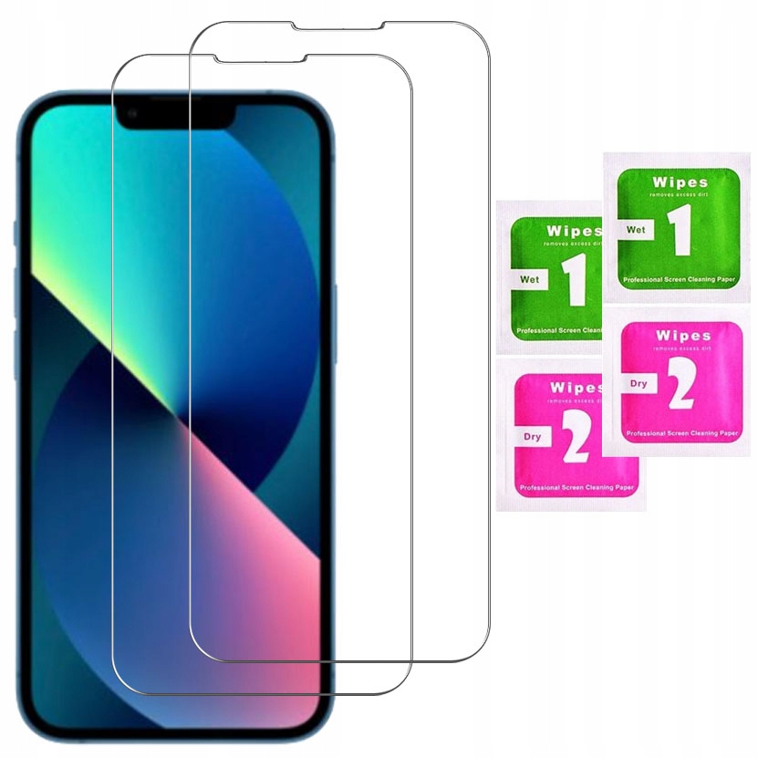 2x SZKŁO HARTOWANE 9H do IPHONE 13 / 13 PRO SZYBKA
