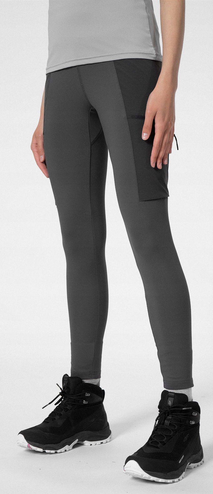 DAMSKIE SPODNIE TREKKINGOWE 4F SS23 FTRF112 23S XL