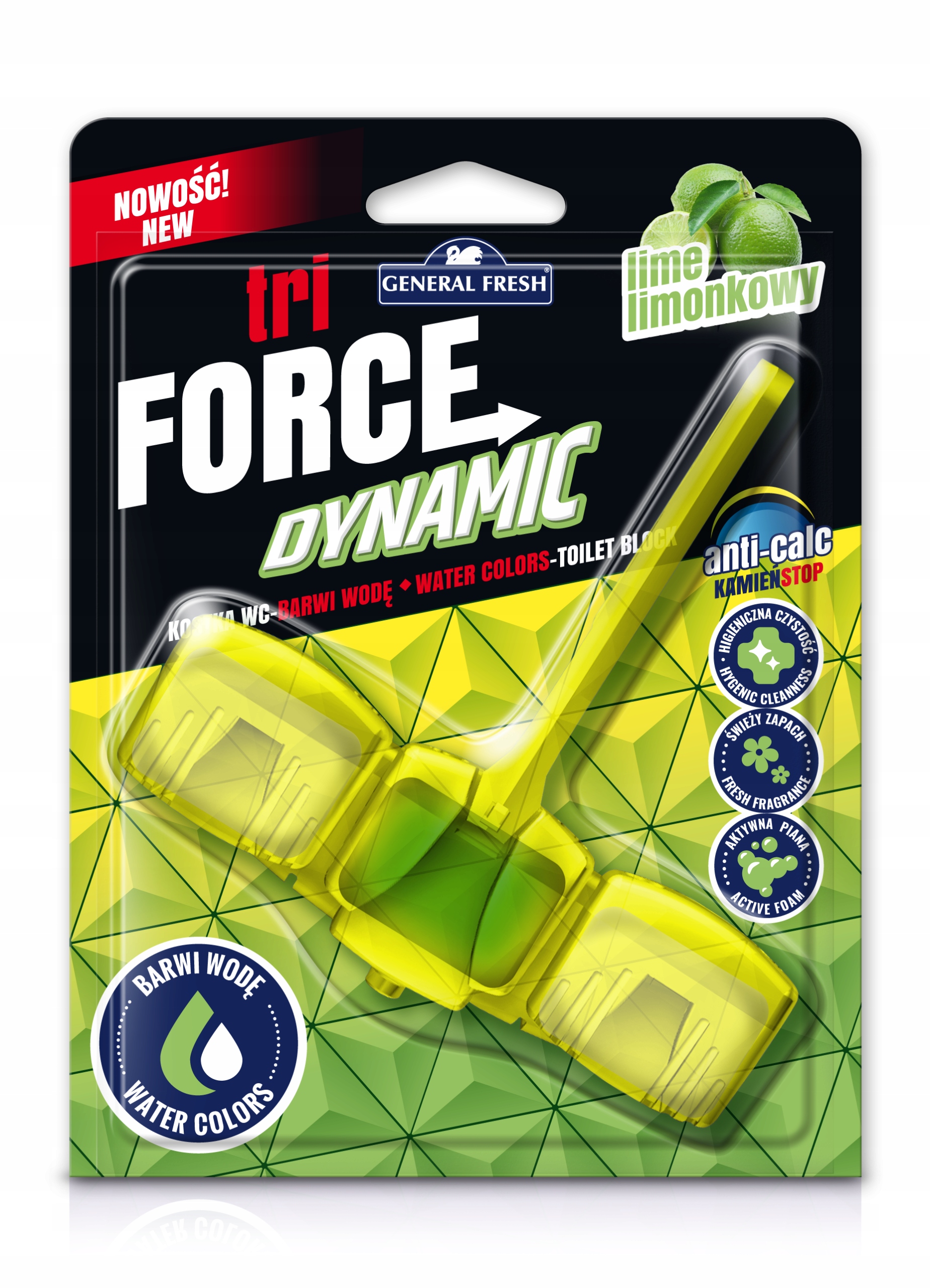 

General Kostka Do Wc Koszyk Tri Force Limonka 1SZT