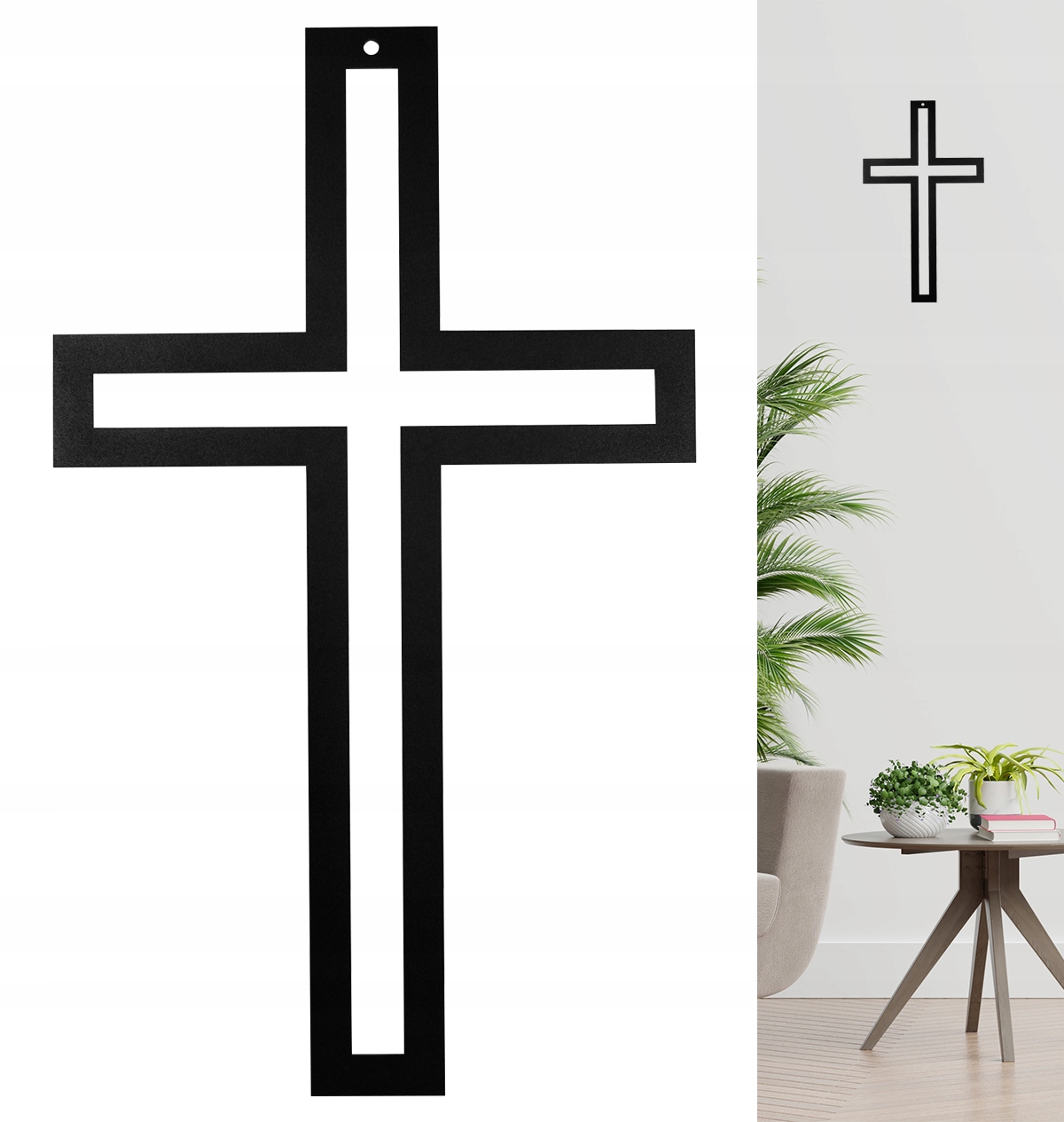 

Krzyż Metalowy na ścianę dewocjonalia Z3 30cm