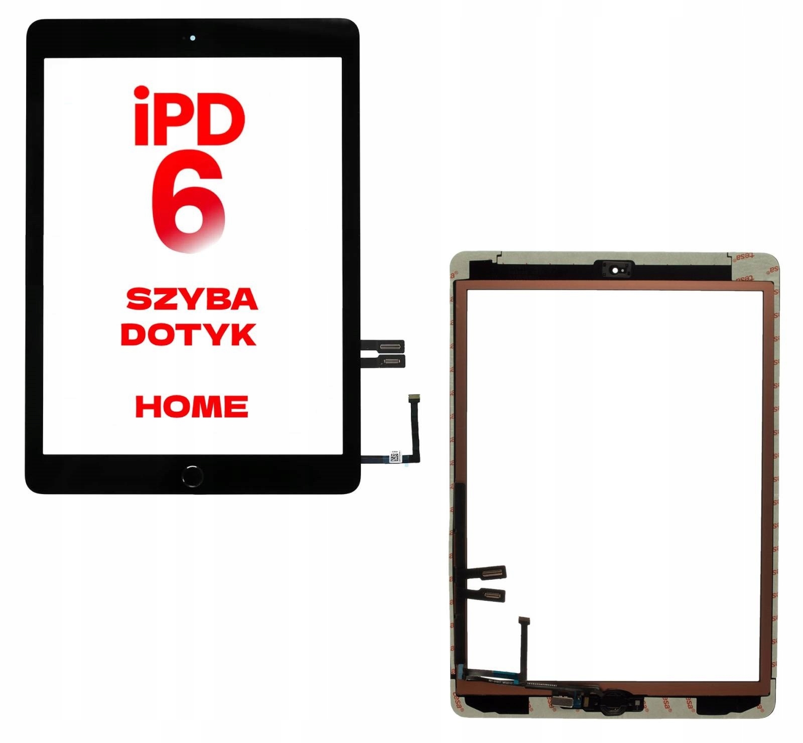 Digitizer dotyk szyba panel do ekran LCD Apple iPad 6 2018 9.7 A1893 A1954