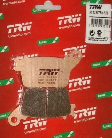 MCB784SH - Тормозные колодки ветчина задняя TRW YAMAHA YZF600 R6 ABS 17-20