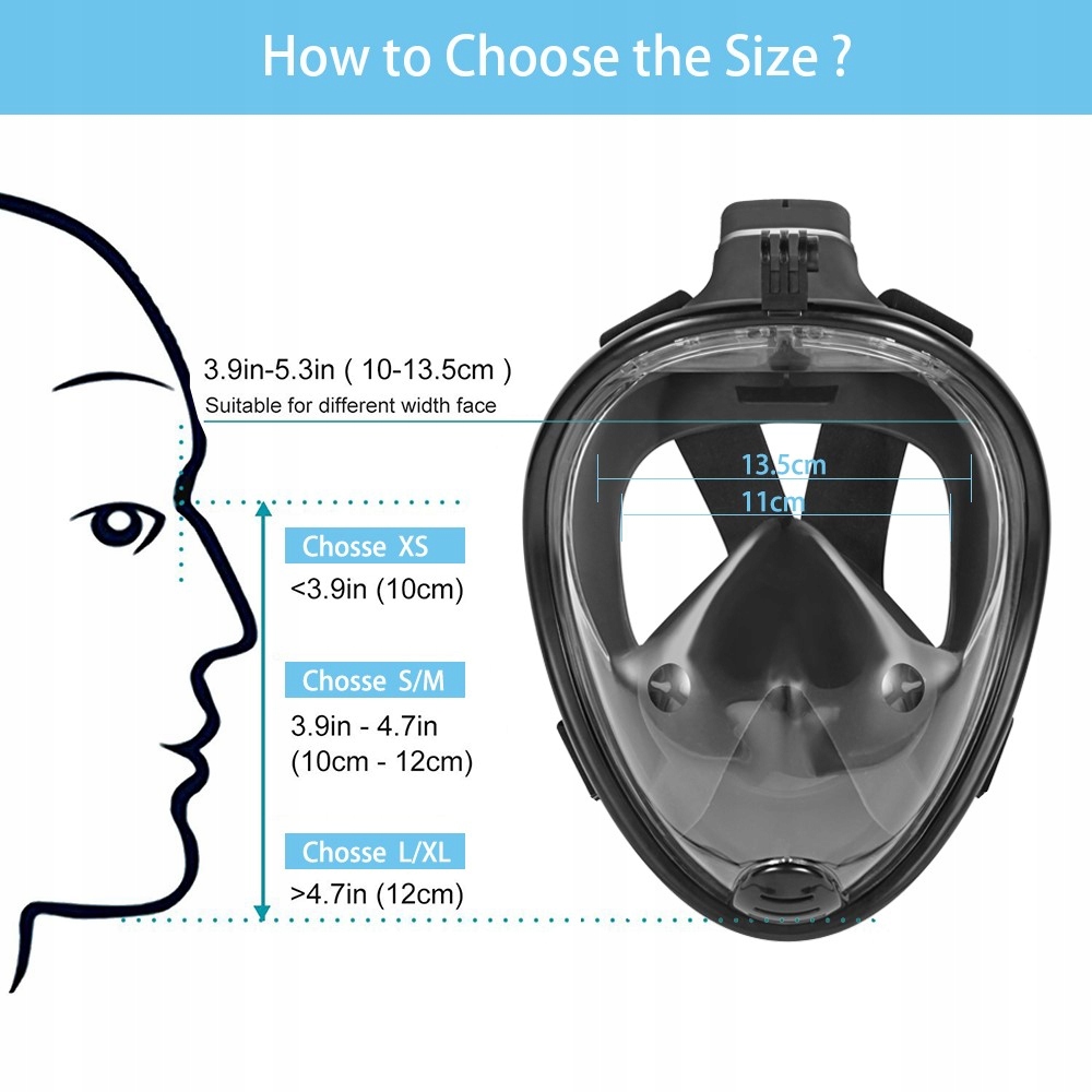 Маска размер l. Маски для подводного плавания полнолицевые. Маска для ныряния полнолицевая. Размер маски для плавания. Размер полнолицевой маски.