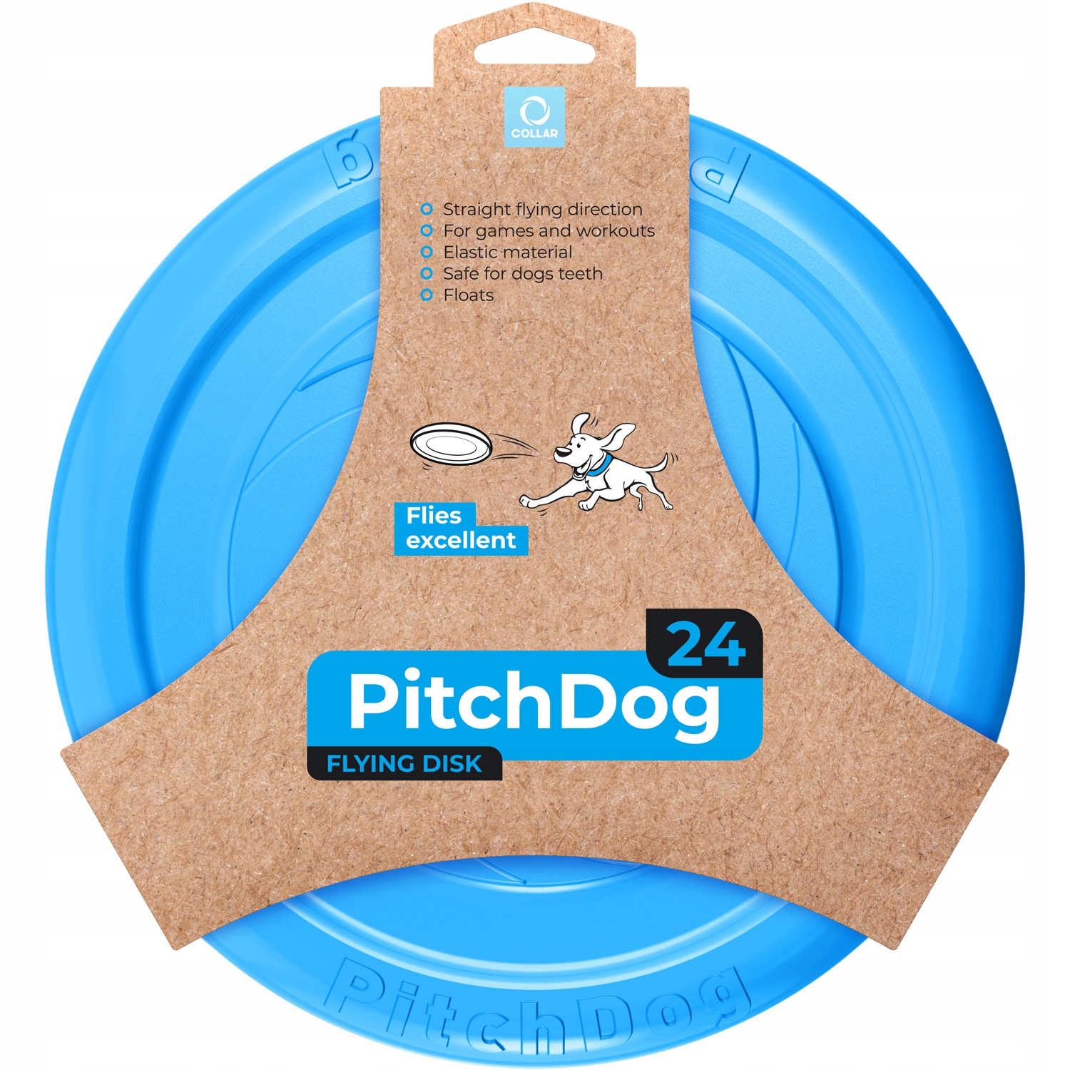 

PitchDog zabawka, latający dysk, 24 cm, Błękitny