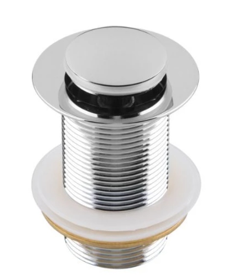 Korek klik klak mały bez przelewu chrom