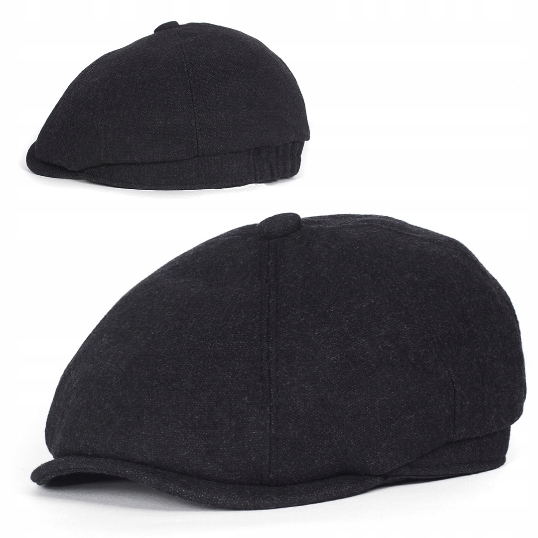 

Kaszkiet Peaky blinders Męski Wełniany Czarny