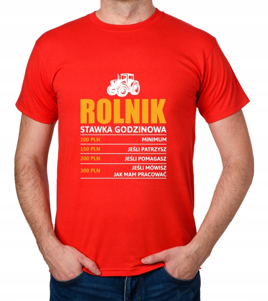 

koszulka Rolnik stawka godzinowa farmer prezent
