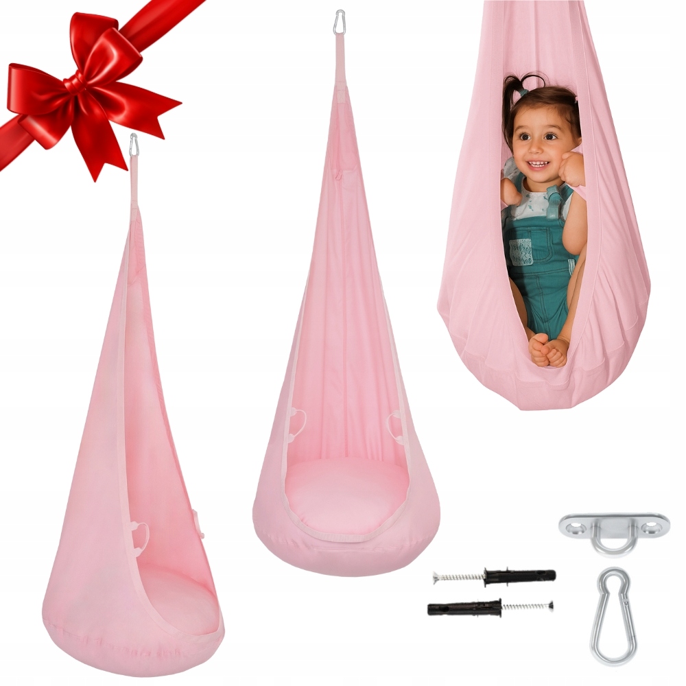 Mamoi Kokon pro děti Závěsné Křeslo, Houpačka kokon !bonus Montážní Háček!