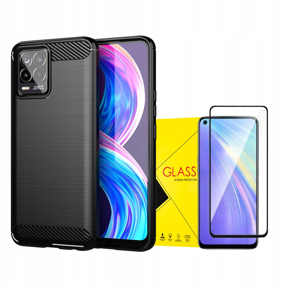 

Tpucarbon Etui Case Do Realme 8/8 Pro + Szkło