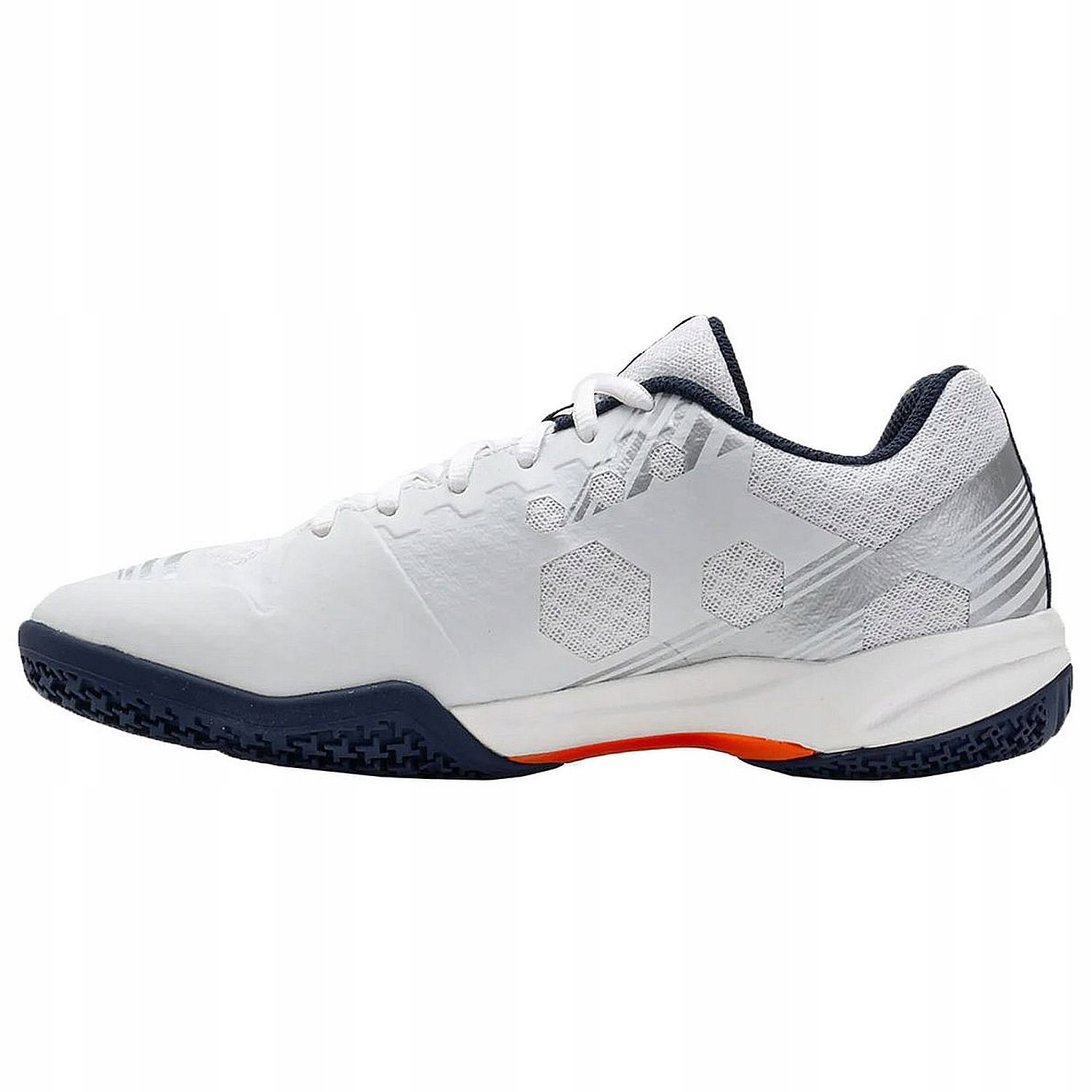 Buty do badmintona YONEX SHB STRIDER BEAT WHITE/ORANGE 43 Kolor biały