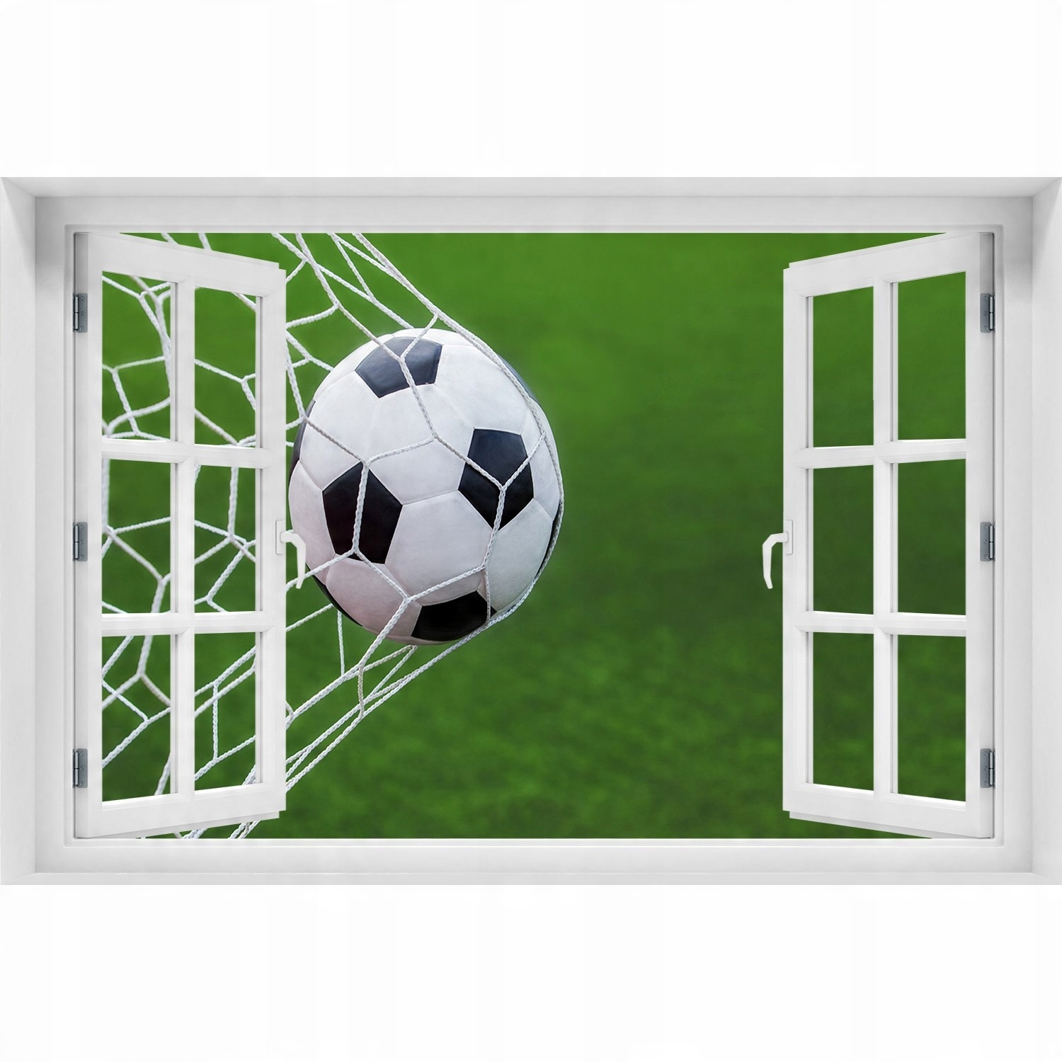 

3D Okno Naklejka na ścianę Piłka w bramce 90x60