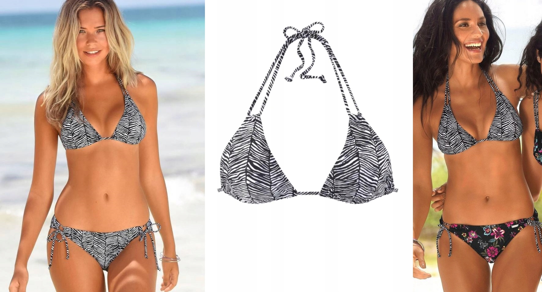 

Venice Beach czarno-białe Bikini Sugar 38C/D