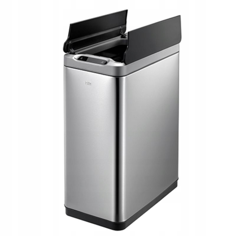 Levně Kancelářský koš nerezová ocel Merida 45 l stříbrný s bezdotykovým senzorem