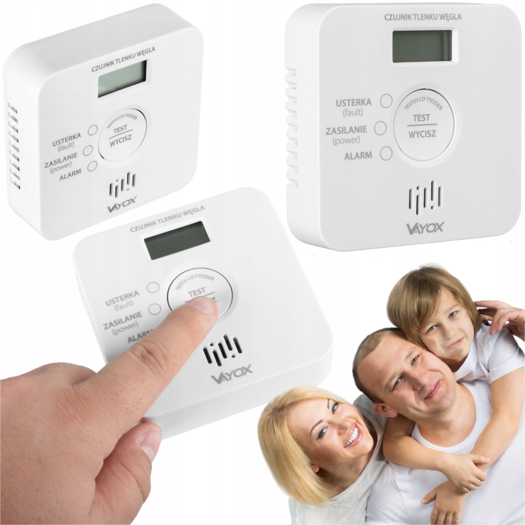 Bateriový Detektor Oxidu Uhelnatého, Detektor Oxidu Uhelnatého S Obrazovkou