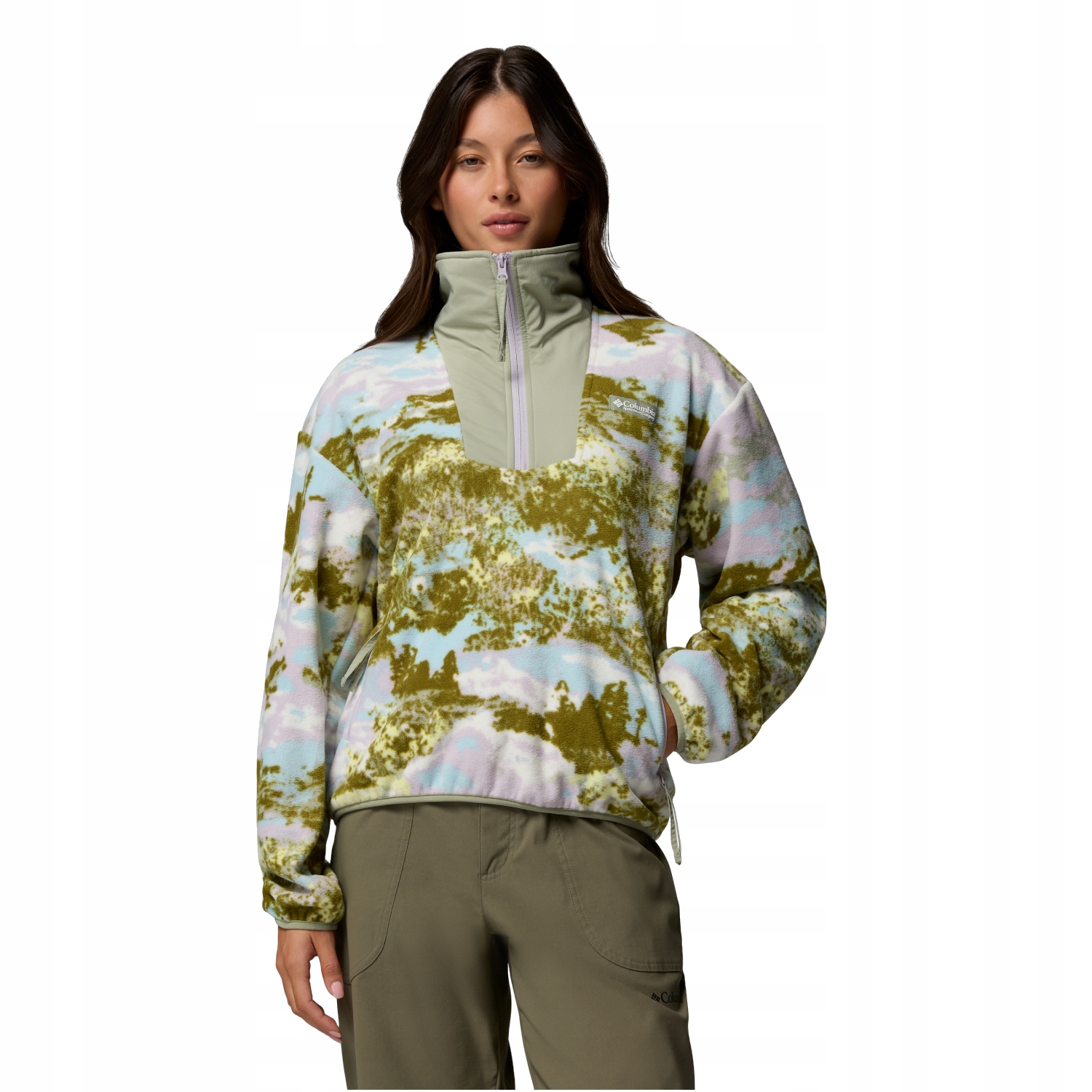 Columbia Sequoia Grove Printed Half Zip Fleece [M] Dámská fleecová mikina na zip Polyester