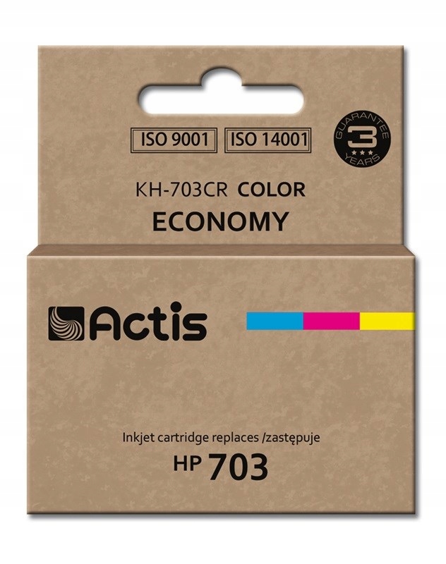 Actis KH-703CR Inkoust (náhrada Hp 703 CD888AE; Standard; 12 ml; barva)
