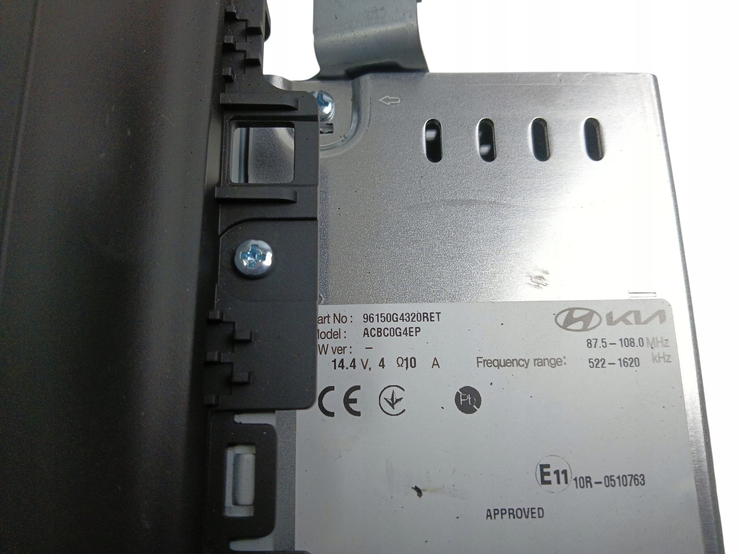 RADIO FABRYCZNE BLUETOOTH HYUNDAI I30 III (2017-) 96150G4320