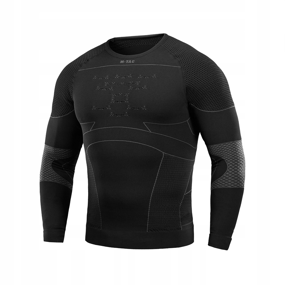 Koszulka Termoaktywna Kompresyjna M-Tac Czarna/Dark Grey M