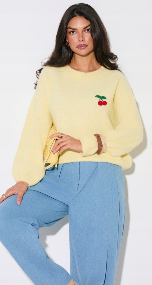 Dámský svetr Žlutý Velikost Uni. Polský Výrobce