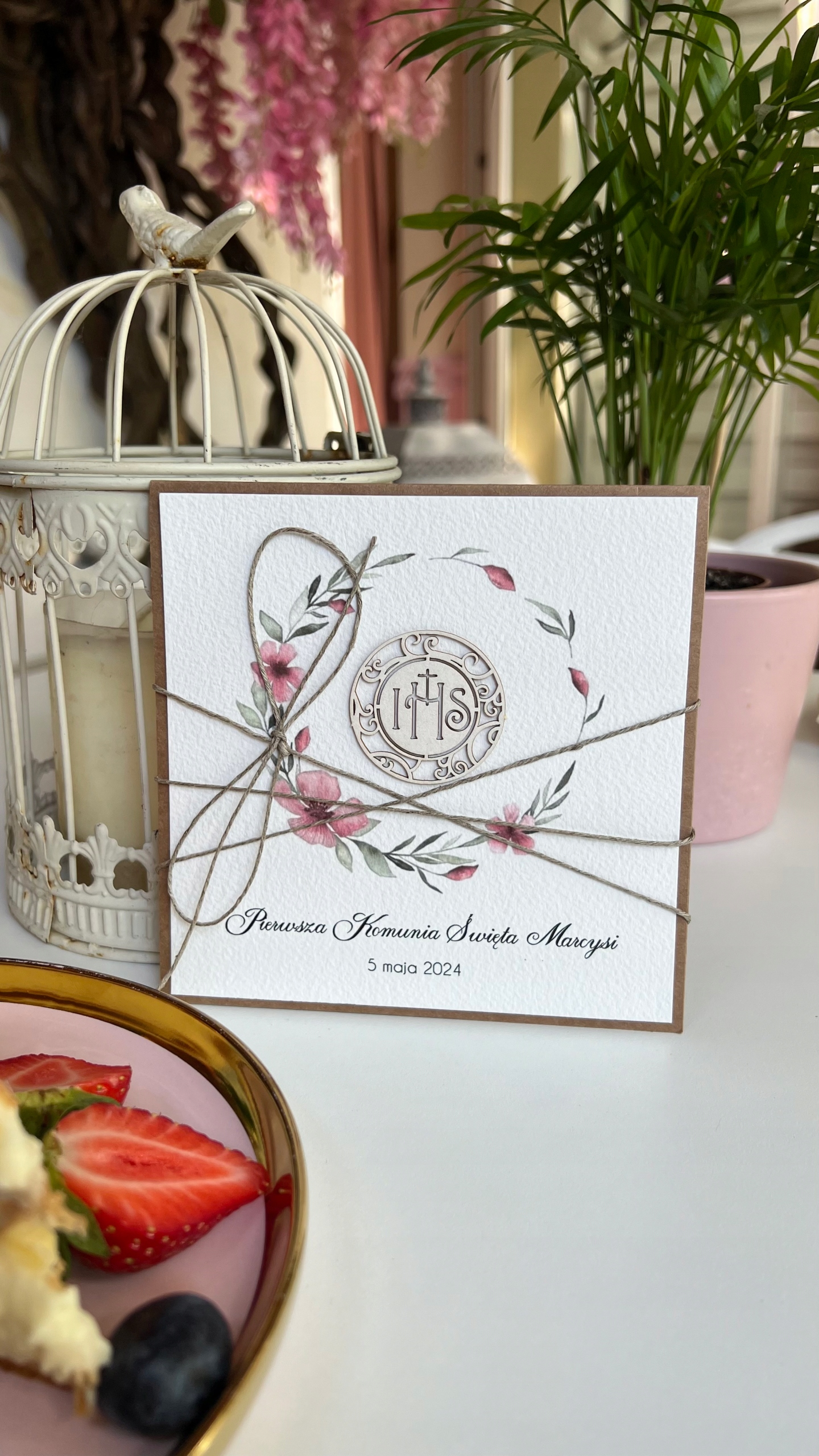 Suvenýr společenství společenský lístek na přijímání ručně vyráběný přání