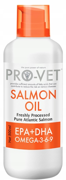 Pro-vet Salmon Oil 500 ml Doplněk stravy lososový olej pro psy a kočky