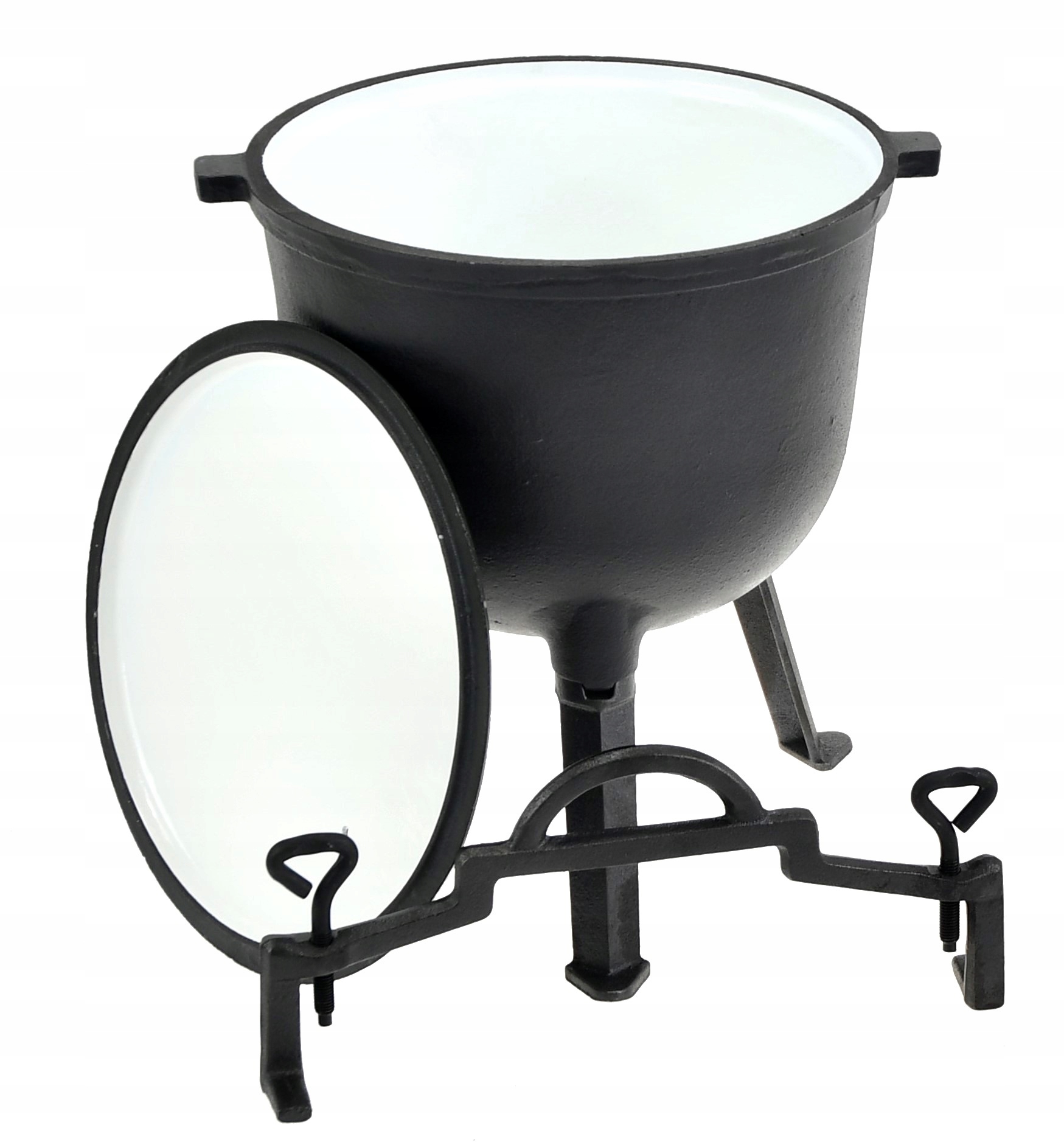 KOCIOŁEK MYŚLIWSKI ŻELIWNY GARNEK 10L EMALIOWANY Pojemność 10 l