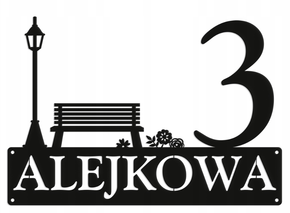 Číslo Na Dom 48 cm Tabuľa Adresa Ocel 2 mm Grafika 5228