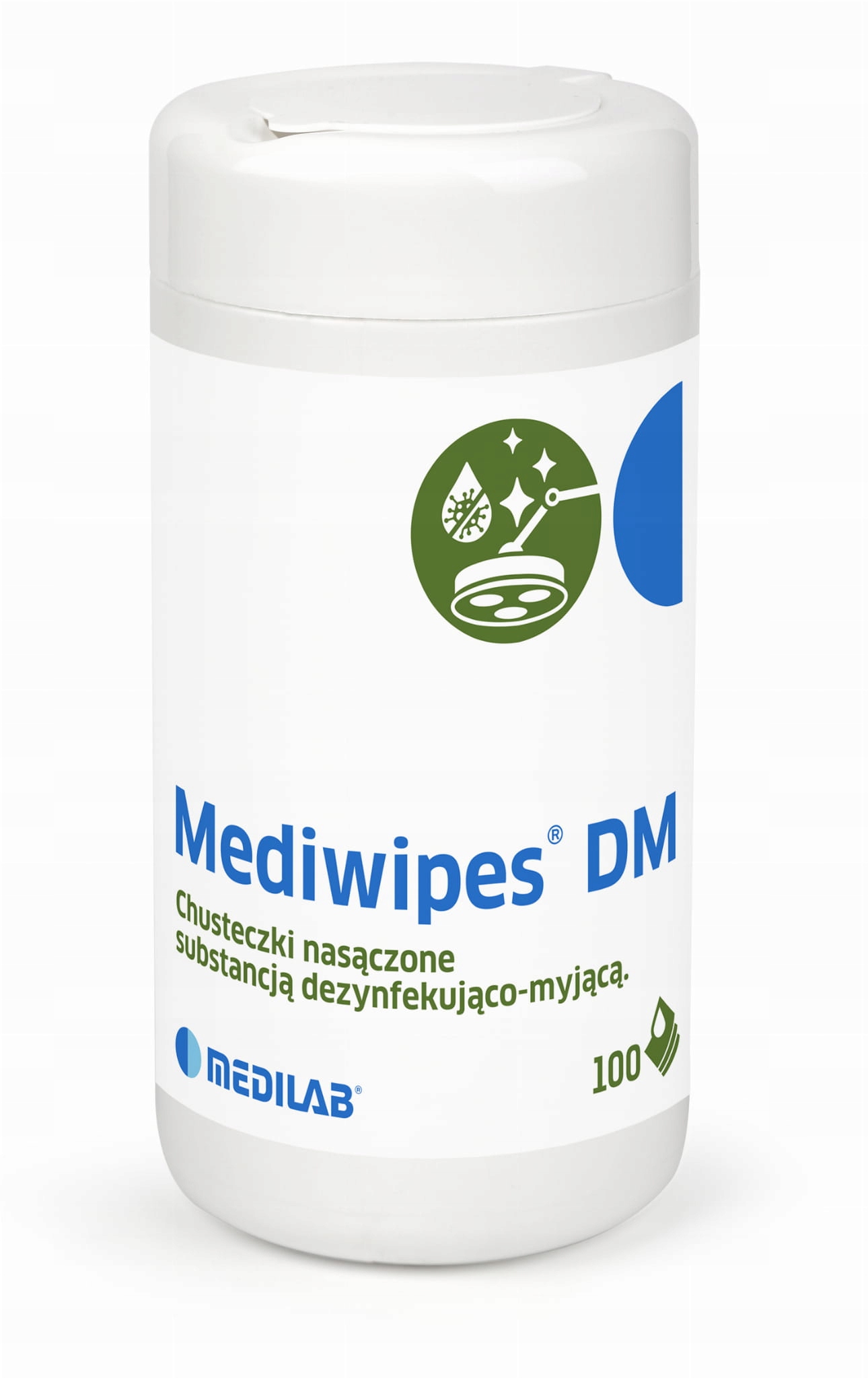 

Chusteczki do dezynfekcji Mediwipes DM tuba 100