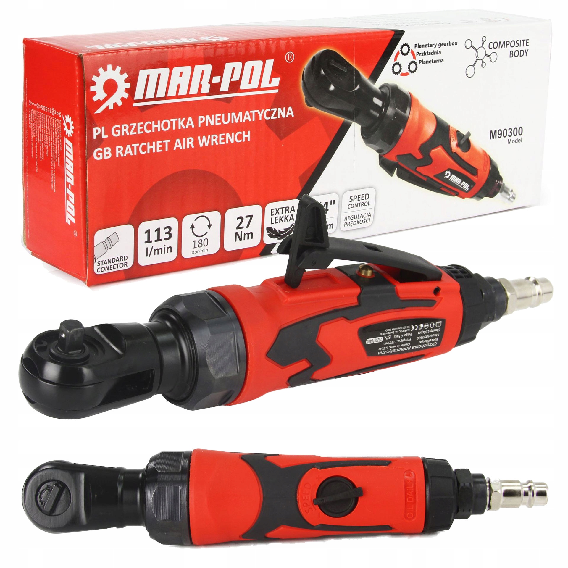 GRZECHOTKA PNEUMATYCZNA KLUCZ PNEUMATYCZNY 1/4''