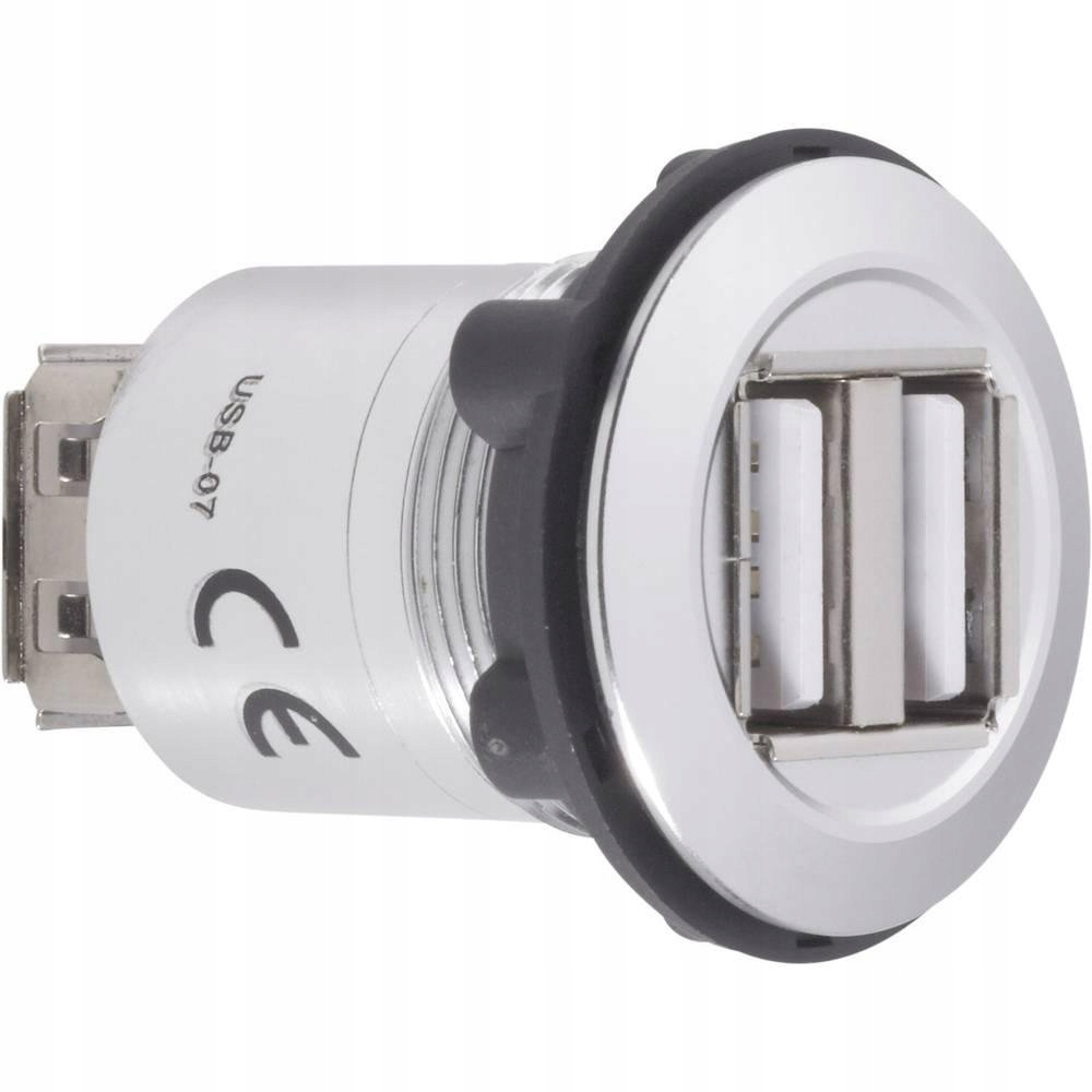 Podwójne gniazdo do zabudowy USB TRU COMPONENTS