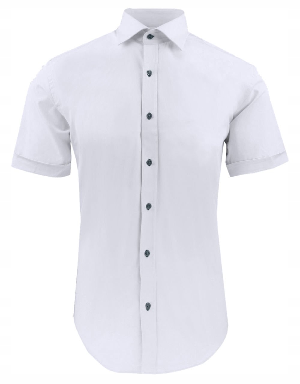 Vypasovaná Elegantní košile s krátkým rukávem Quickside bílá 41/176-182