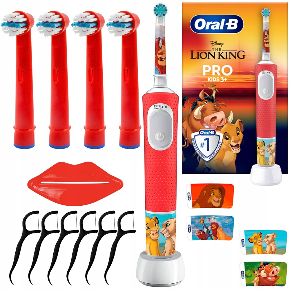 Oral-b Vitality Pro D103 Kids Król Lew Szczoteczka Do Zębów Dodatki