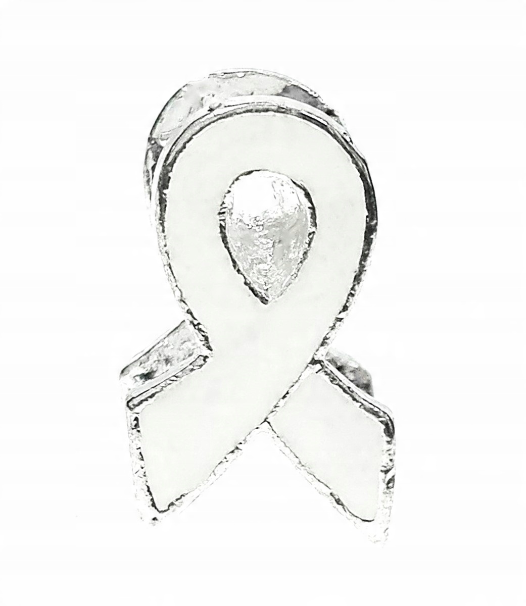 

Zawieszka beads biała wstążka