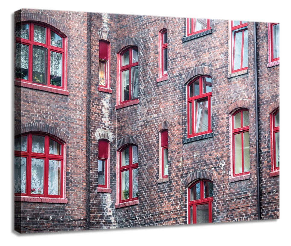 Obraz 100x75 Rytmus červené Architektonické krajiny pro průmyslový salon