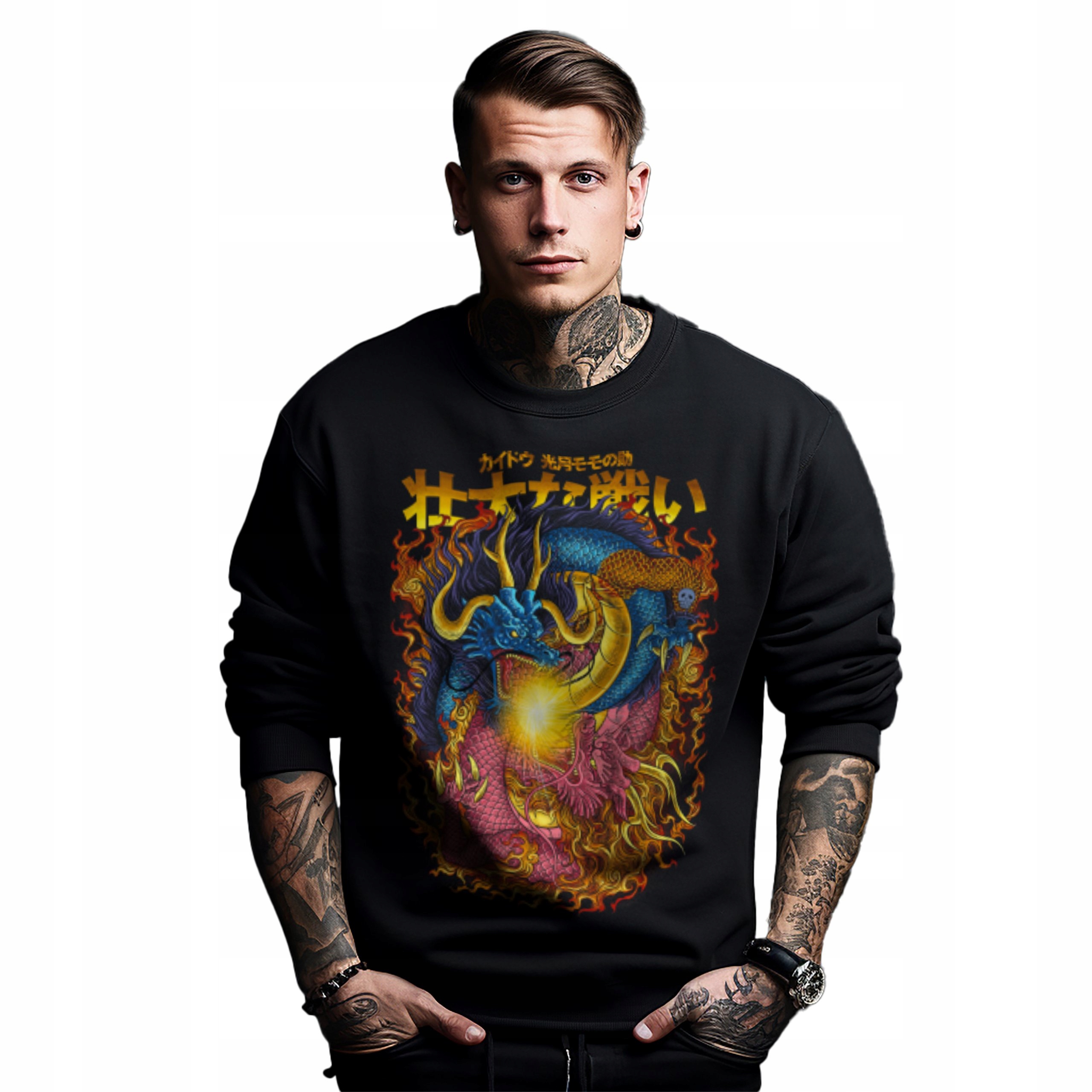 Mikina s potiskem Anime Main Fight Scene