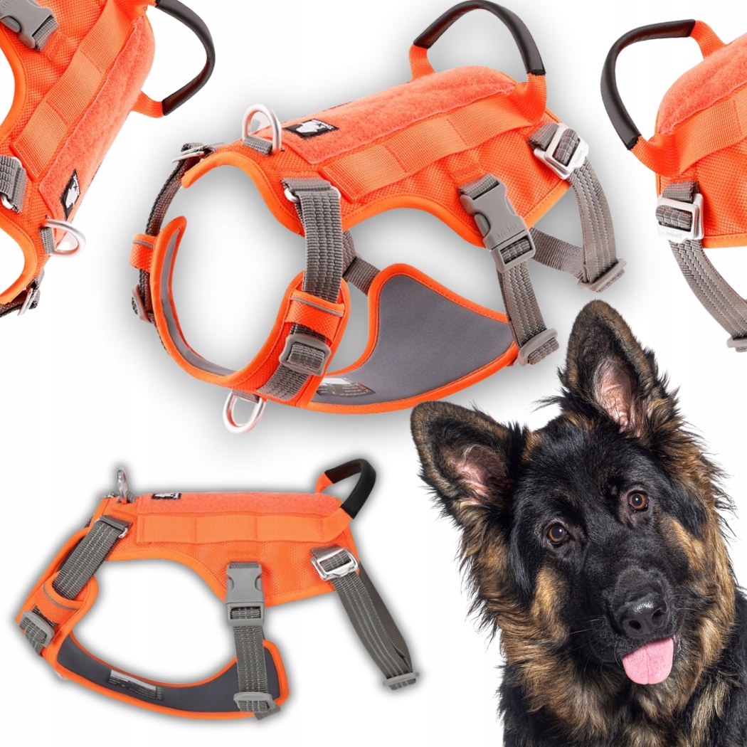 Postroje Pro Psa Proti Úniku Reflexní Truelove Safe Hiking Oranžové XL