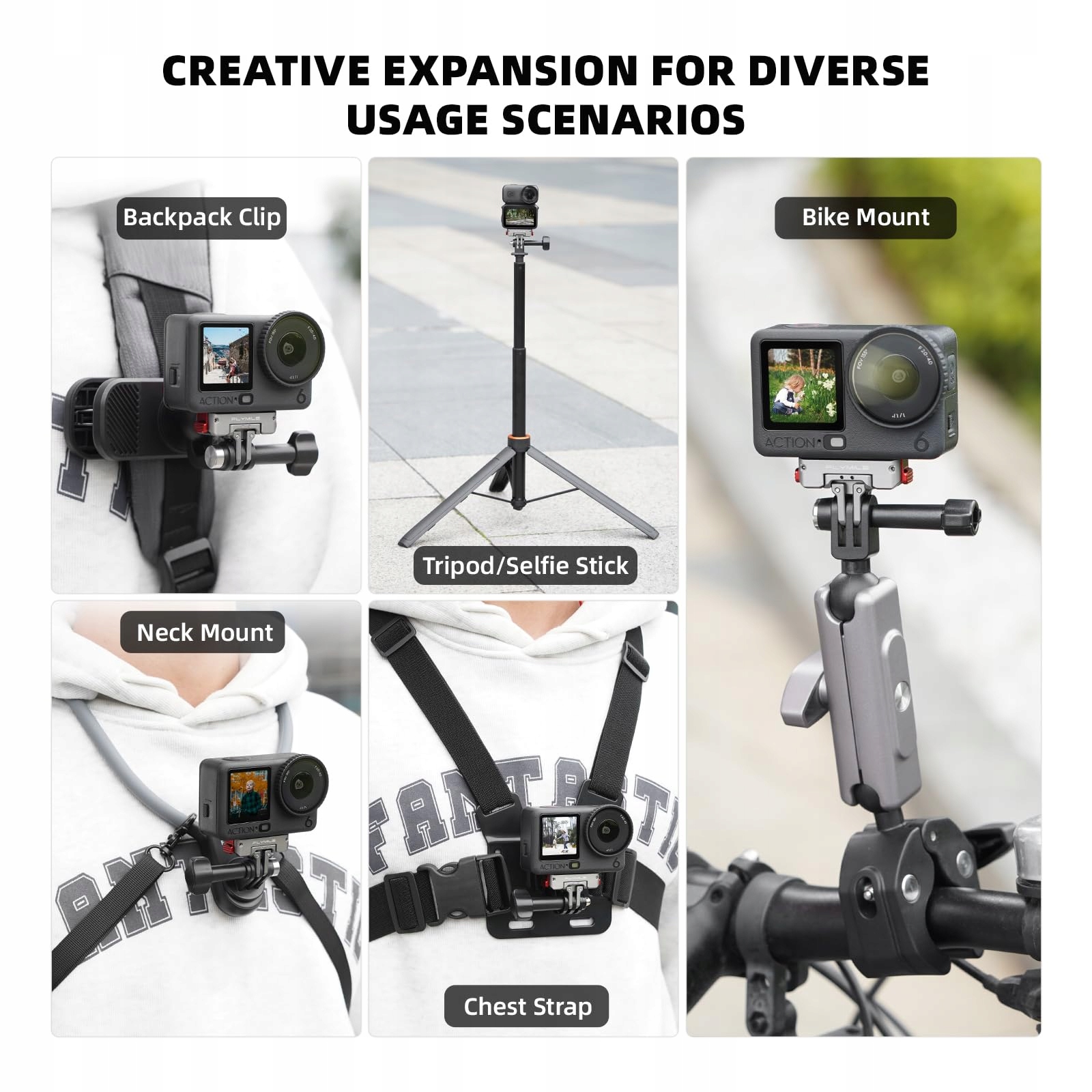 Adapter Szybkozłączka Do DJI Osmo Action 6 360 Stopni 1 4 Cala BRDRC — miniatura 5