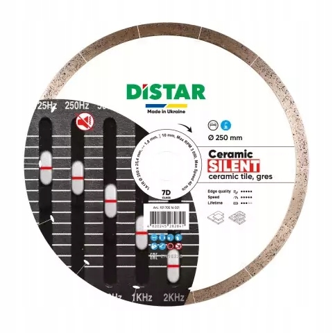 Distar Diamantový Kotouč Ceramic Silent 250 x 1,8 x 10 x 25,4