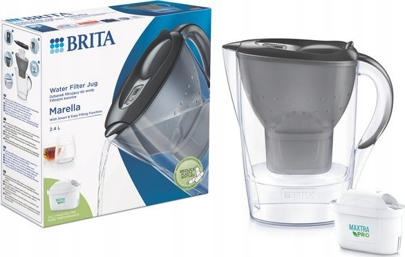 Brita Marella dzbanek filtrujący grafitowy i filtr Maxtra Pure Performance